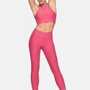 Outdoor Voices Tech Sweat Pink Leggings Tights Size Small S Flamingo Pink